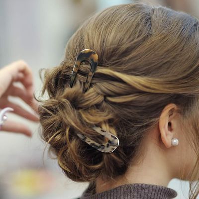 French Hair Pins Tortoise Shell French Hair Forks U Shaped French Pins 2 Prong Hair Sticks Acetate Chignon Pin for Women Hairstyle Accessories 2 Pack