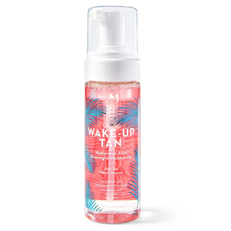 Mystic Tan Wake-Up Tan Hyaluronic Acid Overnight Moisturizer - Self-Tan Water Mousse, 5.5 fl. oz / 172 ml
