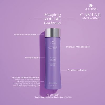 CAVIAR Anti-Aging Multiplying Volume Conditioner 8.5Fl Oz | For Fine, Limp or Thin Hair | Create Instant Volume and Thickness | Sulfate Free