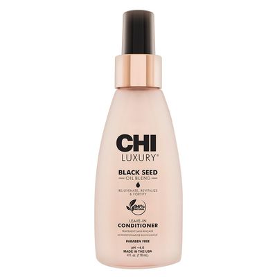 CHI Luxury Black Seed Oil Leave-In Conditioner, Moisturizing Treatment To Strengthen Hair, Thermal Protectant, Sulfate, Paraben &amp; Gluten-Free, 4 Oz