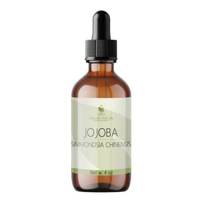 Jojoba Oil - 100% Pure, Cold Pressed, Unrefined, Virgin Hydrating &amp; Moisturizing Carrier Oil for Skin, Hair, Face, Facial Care, Body, Massage, Ear, Beard, Makeup Remover - 4 oz Glass &amp; Dropper - OPO