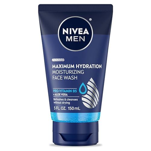 NIVEA MEN Maximum Hydration Moisturizing Face Wash with Aloe Vera, 5 Fl Oz Tube