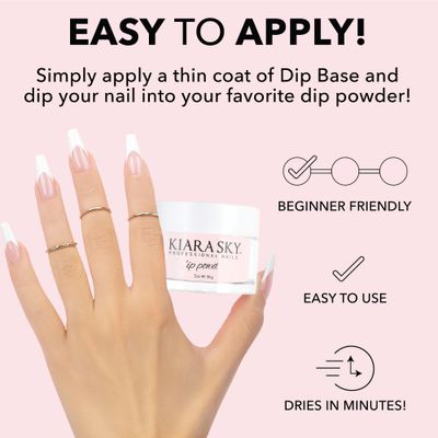 Kiara Sky Long Lasting Nail Dip Powder, 2 oz, Light Pink