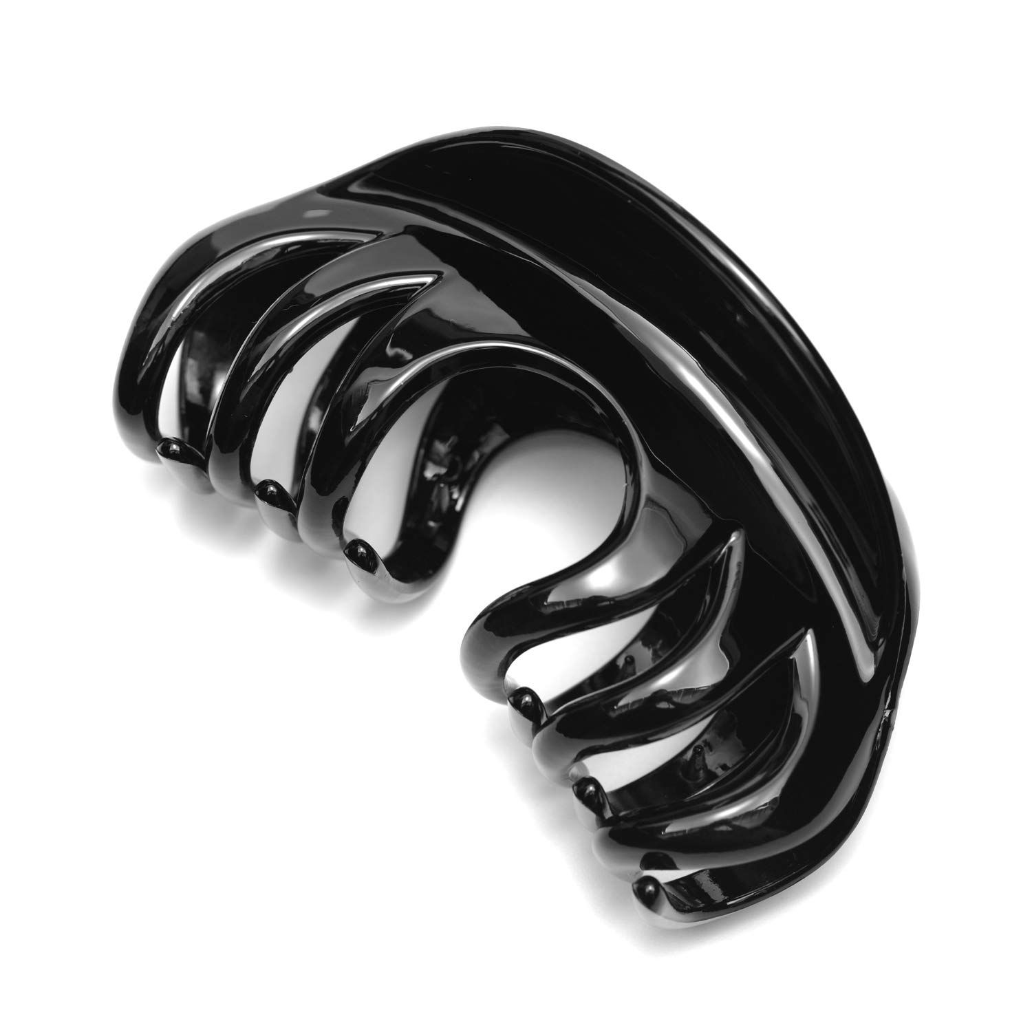 Youxuan Hair Claw for Women, 4 Inch Pretty Hair Clip, Hair Grip for Thick Hair, Black