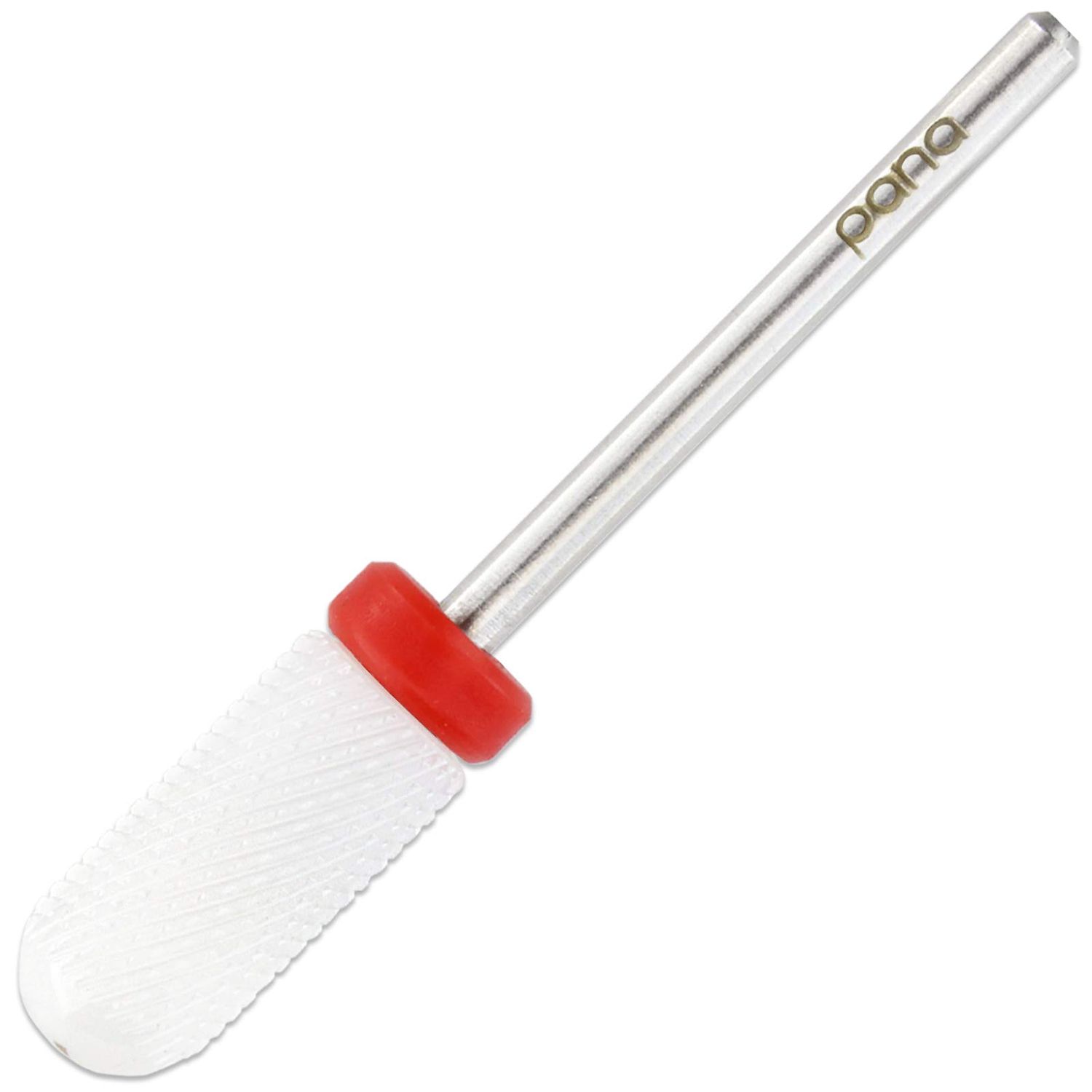 PANA 3/32&quot; Professional Smooth Top Small Barrel White Ceramic Bit - Nail Drill Bit for Dremel Machine (Fine - Small Barrel)