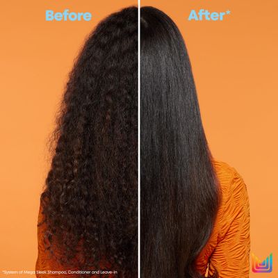 Matrix Mega Sleek Conditioner | Smoothing, Anti-Frizz, Detangling | For Dry, Damaged & Frizzy Hair | Salon Professional Conditioner | With Shea Butter | 10.1 Fl. Oz. | Vegan