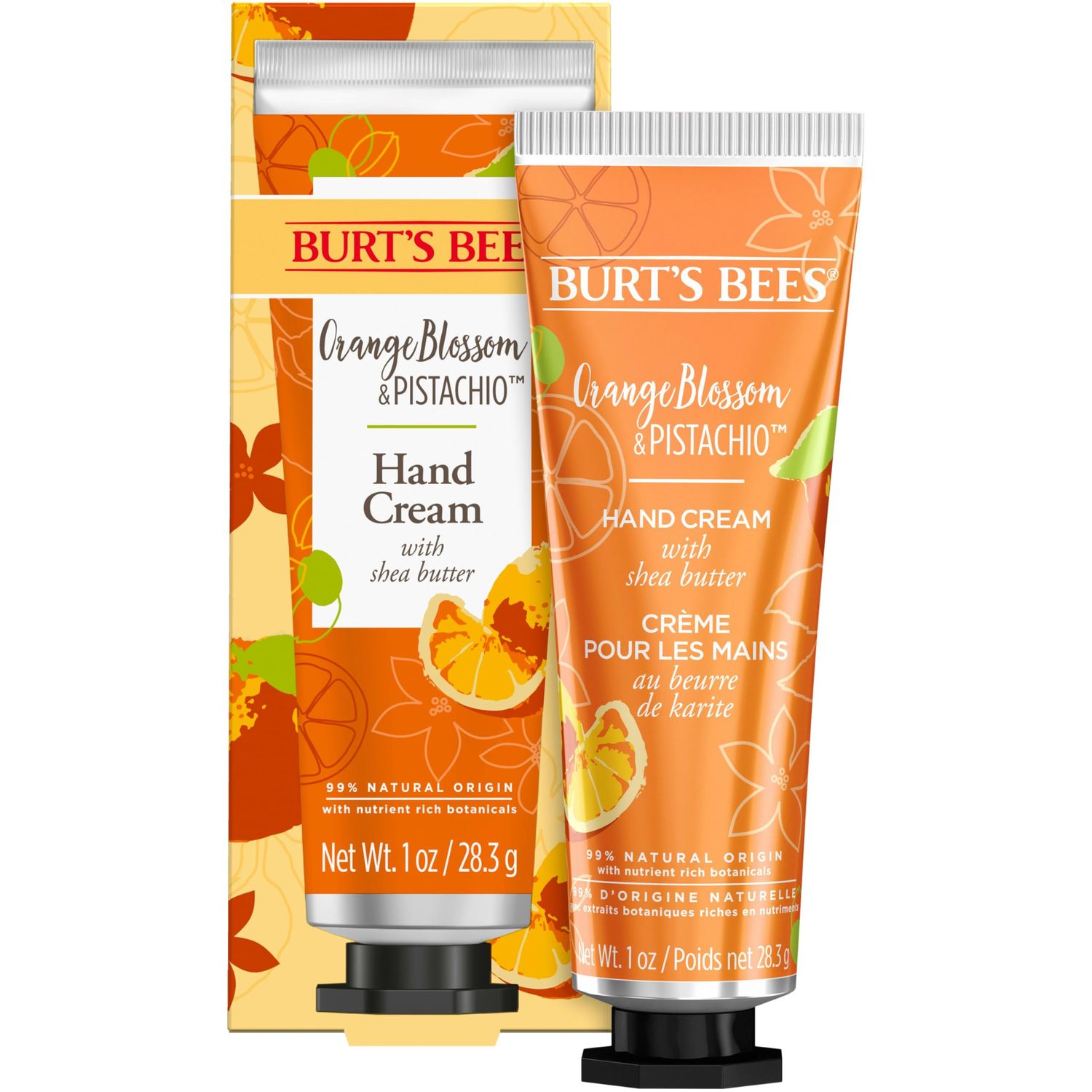 Burts Bees Orange Blossom and Pistachio Hand Cream with Shea Butter, 1 Ounce