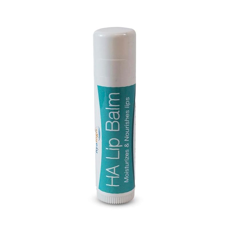 Hyalogic HA Lip Balm - Hyaluronic Acid &amp; Organic, Natural Coconut Oil - Soothes Dry, Chapped Lips - Plumping, Moisturizing &amp; Nourishing - Unflavored - Fragrance &amp; Dye Free - 4.25g - 1 Stick
