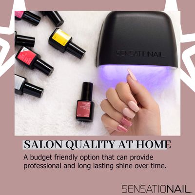 SensatioNail LED Nail Lamp for Gel Polish - Safe and Easy to Use Automatic Nail Polish Curing Lamp - Ultra Portable Design - Ideal for Manicures and Pedicures