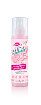 Dippity Do Curl Boost Spray - Weightless Leave-In Spray for Frizz-Free, Shiny, Bouncy Curls - Wheat Protein and Silk Amino Acids - 200 mL/6.7 fl oz