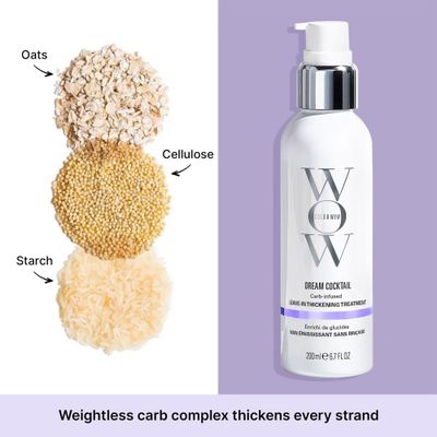 COLOR WOW Dream Cocktail Carb Infused Leave-in Treatment - Transform Thin Hair to Thick &amp; Full | with Heat Protection