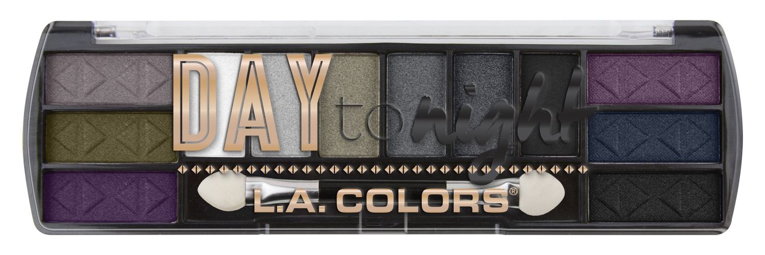 L.A. COLORS Day to Night 12 Color Eyeshadow, Nightfall CES426