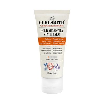 CURLSMITH - Hold Me Softly Style Balm - Vegan Soft Hold Styling Cream for Wavy and Curly Hair, Natural Look (2oz)