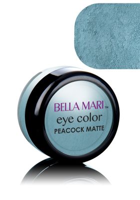Bella Mari Natural Mineral Eyeshadow, Peacock (Matte); 0.1oz