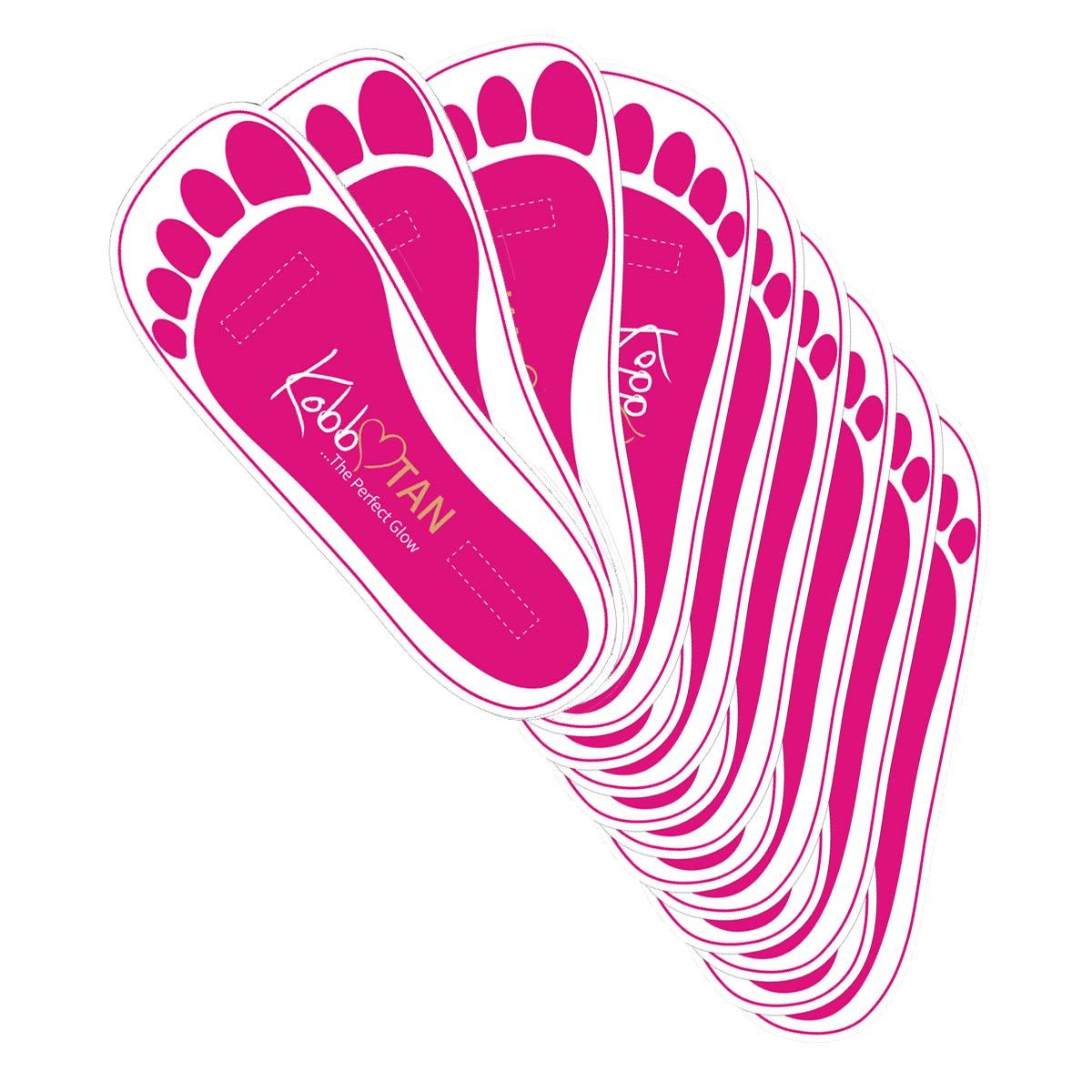 120 Pairs(240feets) Spray Tan Feet Pads in Pink For Sunless Spray Tanning