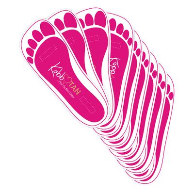 120 Pairs(240feets) Spray Tan Feet Pads in Pink For Sunless Spray Tanning
