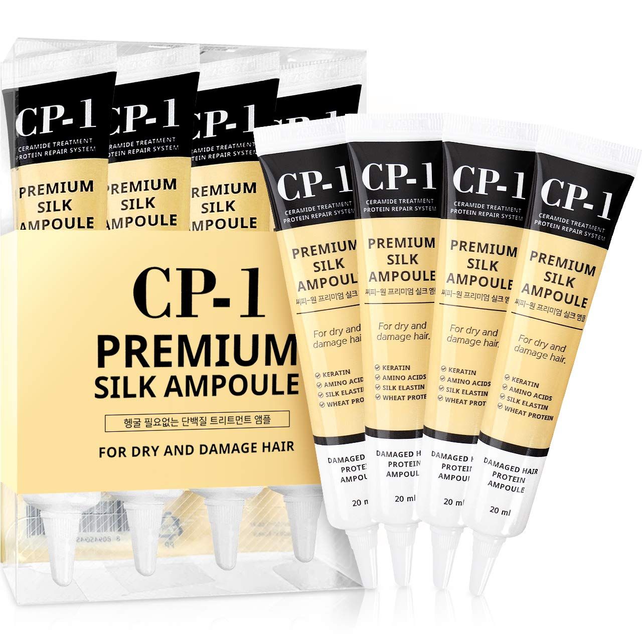Esthetic House CP-1 Premium Silk Ampoule Keratin Silk 4ea /Hair Ceramide Treatment Protein Repair