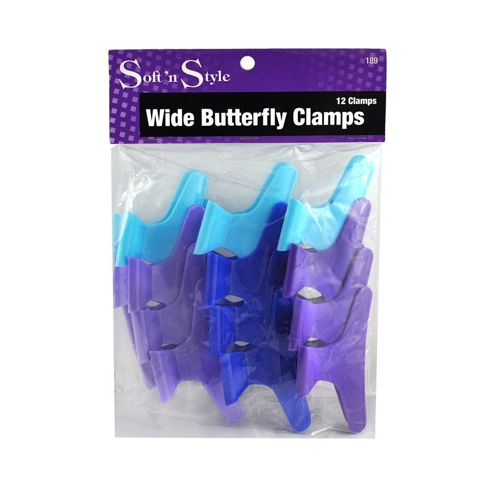 Soft &#39;N Style Butterfly Clamps, Assorted Colors, 1 Dozen