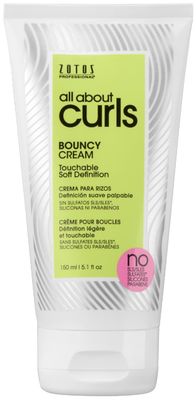 ALL ABOUT CURLS Bouncy Cream Styling | Touchable Soft Definition | Define, Moisturize, De-Frizz | All Curly Hair Types | Vegan &amp; Cruelty Free | Sulfate Free | 5.1 Fl Oz