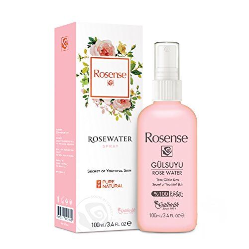 100% Pure Natural Vegan Turkish Rosewater Hydrating Face Mist/Rose Water Face Toner (No Additives, No Chemicals, No Preservatives) 100mL/3.4 Oz