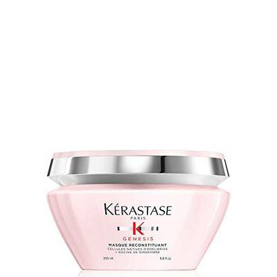 KERASTASE Genesis Hair Mask | Anti-Breakage &amp; Strengthening For Weak or Damaged Hair | Nourishes, Detangles, and Hydrates Hair | For Weakened Hair | Masque Reconstituant | 6.8 Fl Oz