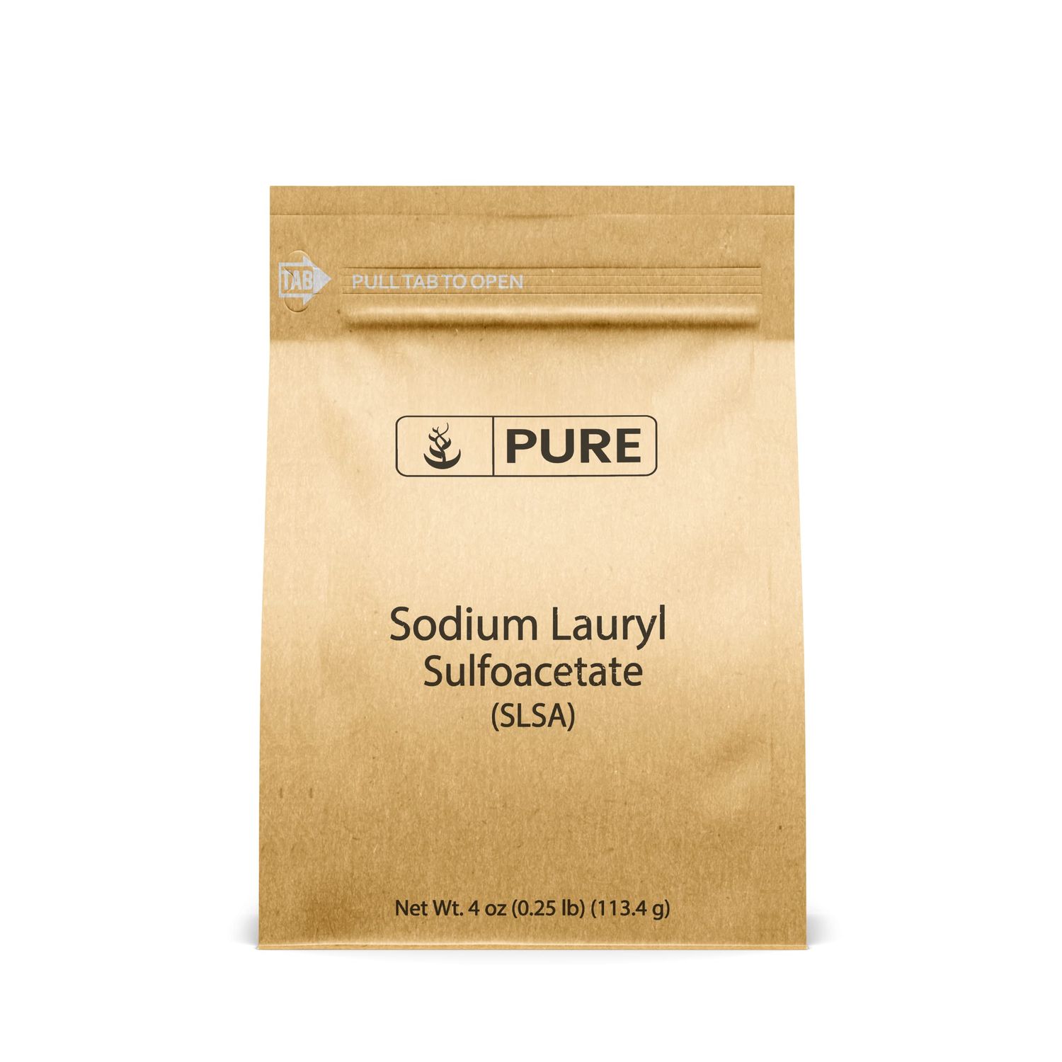 Pure Original Ingredients Sodium Lauryl Sulfoacetate (SLSA) (4 oz) Long Lasting Foam &amp; Bubbles, Gentle on Skin.