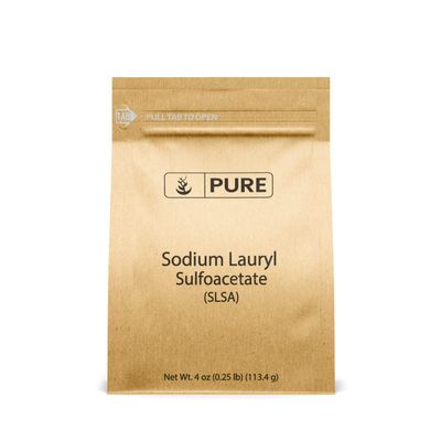 Pure Original Ingredients Sodium Lauryl Sulfoacetate (SLSA) (4 oz) Long Lasting Foam &amp; Bubbles, Gentle on Skin.
