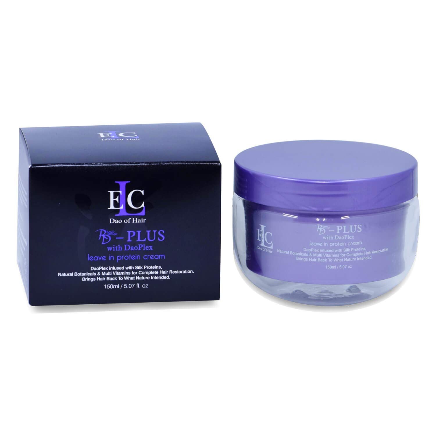 ELC Dao of Hair Protein Cream Plus - Repair Damage Leave-In Treatment - Healing, Smoothing &amp; Color Protection for Colored, Treated Hair - 5oz