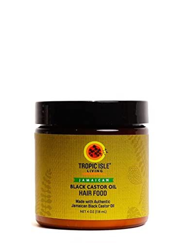 All Natural Black Castor Oil Hair Food | moisturize, thicken, strengthen &amp; increase hair growth | Traditional Handmade Jamaican Black Castor Oil | Strong hair roots, scalp &amp; hair growth - 4oz