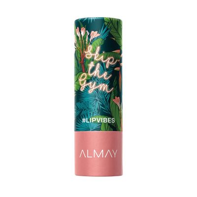 Almay Lip Vibes Lipstick with Vitamin E Oil &amp; Shea Butter, Matte Finish, Hypoallergenic, Skip The Gym, 0.14 Oz