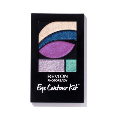 Revlon PhotoReady Eye Contour Kit, Eyeshadow Palette with 5 Wet/Dry Shades &amp; Double-Ended Brush Applicator, Eclectic (517), 0.1oz