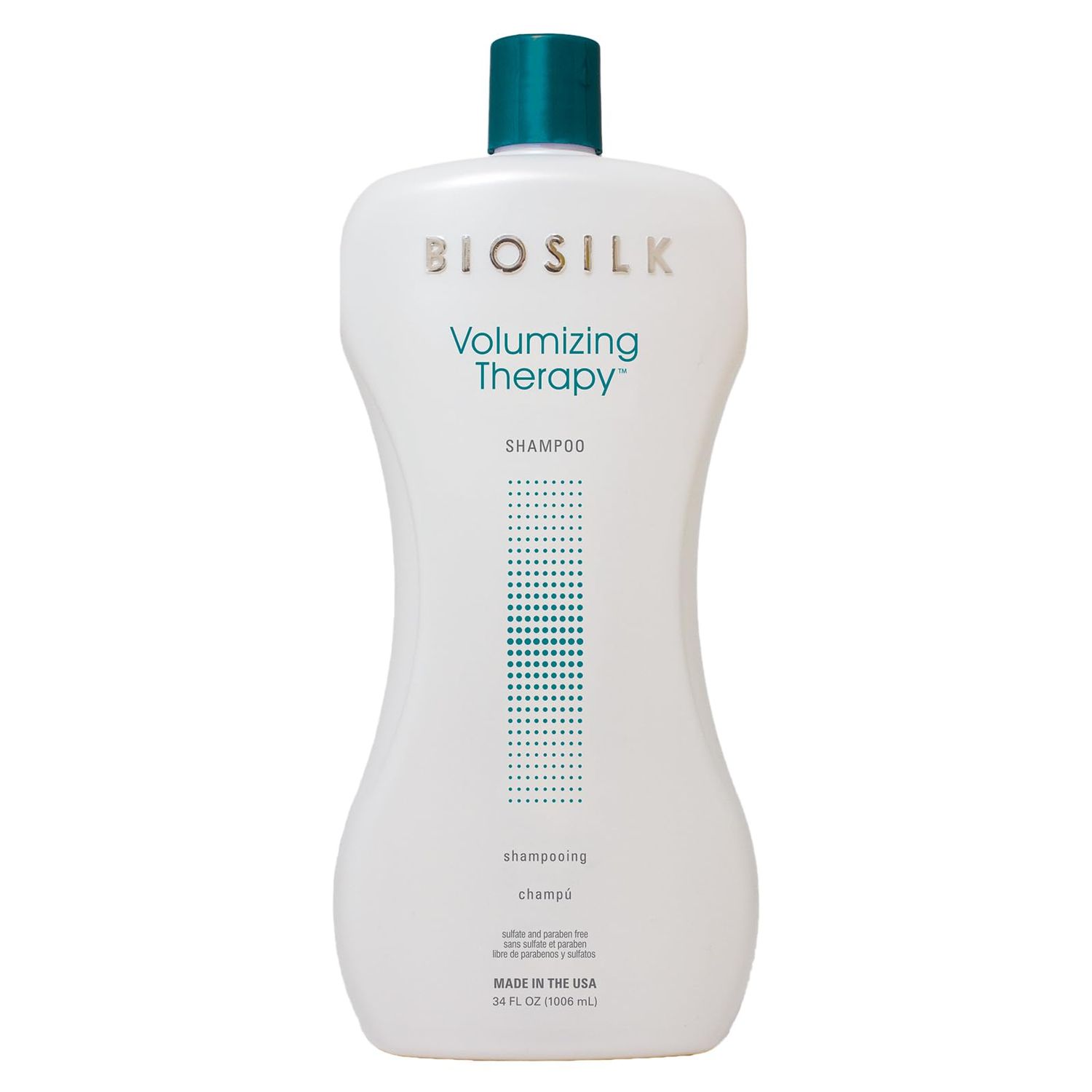 BioSilk Volumizing Therapy Shampoo, Gently Cleanses, Moisturizes &amp; Builds Hair Body &amp; Shine, Sulfate, Paraben &amp; Cruelty-Free, 34 Oz
