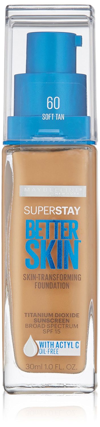 Maybelline Super Stay Better Skin Foundation, Soft Tan, 1 fl. oz.