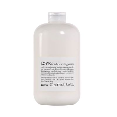 Davines LOVE Curl Cleansing Cream, All In One Shampoo and Conditioner, Soften and Hydrate Wavy And Curly Hair, 16.9 Fl. Oz