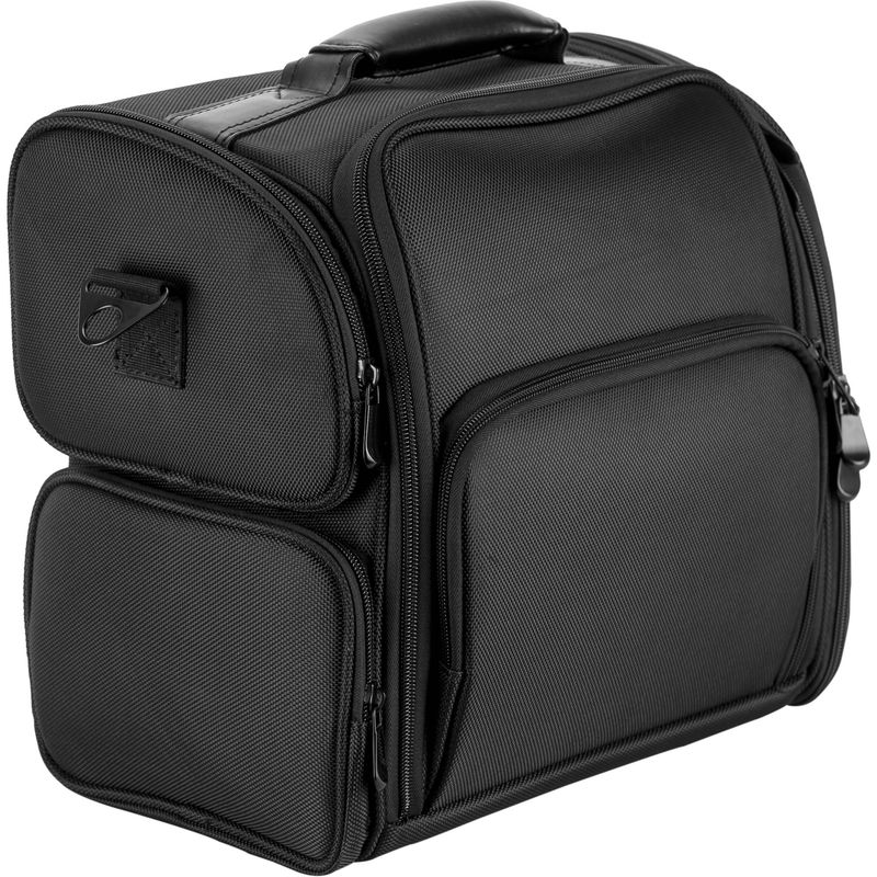Black Soft Sided Makeup Cosmetic Beauty Rolling Trolley Case