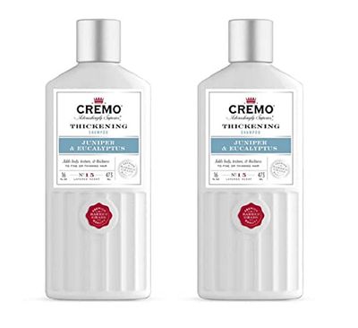 Cremo Barber Grade Juniper &amp; Eucalyptus Thickening Formula for Fine or Thinning Hair, eucalyptus, juniper, eucalyptus, 16 Fl Oz (2-Pack)