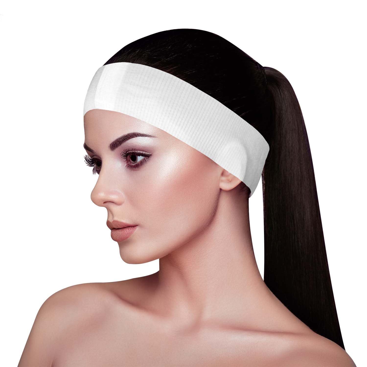 APPEARUS 100 Ct. Disposable Spa Facial Headbands with Convenient Closure