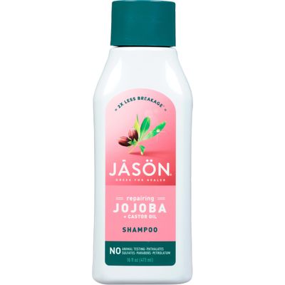 Jason Shampoo, Strong &amp; Healthy Jojoba and Castor Oil, 16 Oz