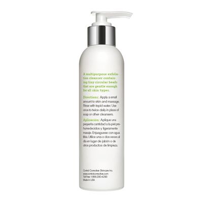 CONTROL CORRECTIVE Cucumber Bead Cleanser, 6.7 Oz - Modern, Refreshing, Gentle Scrub, All Skin Types, Gentle Daily Exfoliation With Natural Jojoba Beads, Sloughs Off Dirt & Oil, Luxurious Body Polish