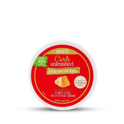 Curls Unleashed Shea Butter &amp; Honey Curly Coil Rich Style Creme 20 Ounces