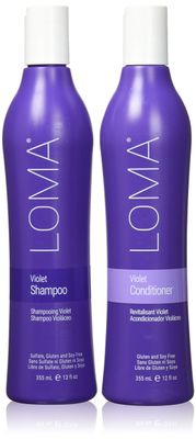 Loma Hair Care Violet Shampoo Violet Conditioner Duo, 12 Fl Oz , 2 Count (Pack of 1)