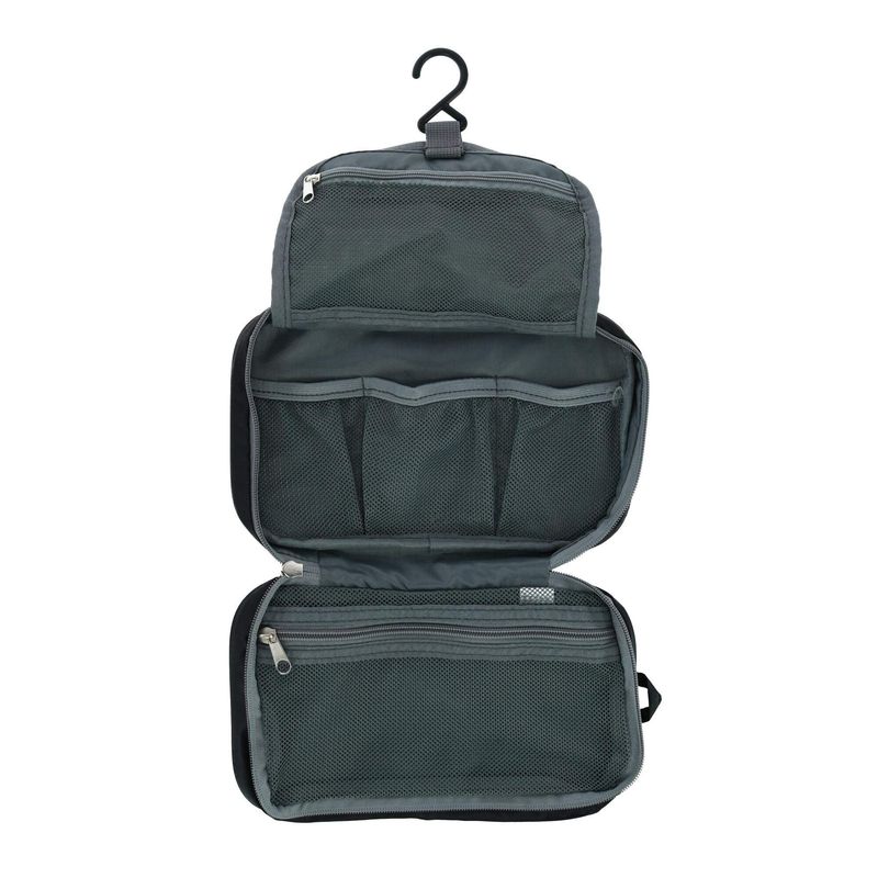 Travelon Compact Hanging Toiletry Kit, Black, One Size