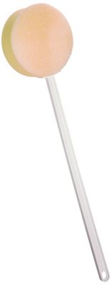 Sammons Preston Long Scrub Sponges, 22.5&quot; Long Handled Washer &amp; Scrubber Tool with Polyfoam Round Sponge &amp; Loofah On One Side, Bath &amp; Shower Cleaning Aid, Extended Reacher for Limited Range of Motion