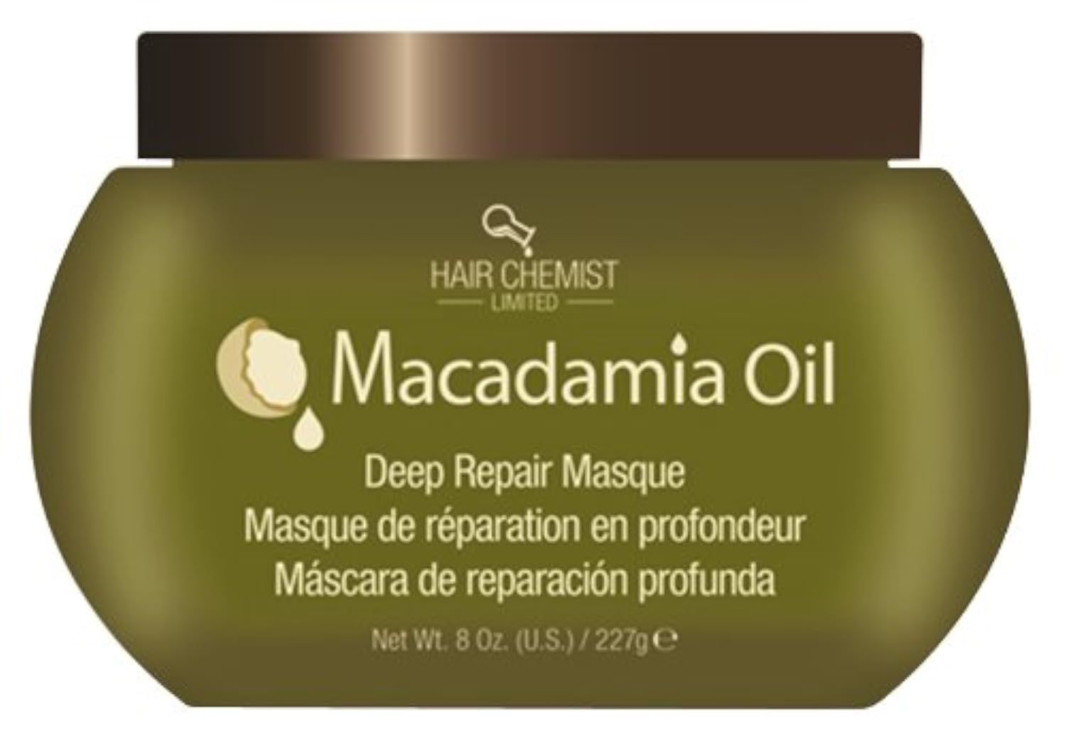 Hair Chemist Macadamia Oil Deep Repair Masque 8 ounce (2-Pack)