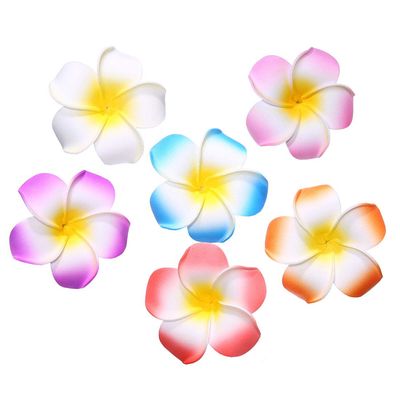 Calcifer 30pcs 1.97''Hawaii Hawaiian Plumeria Flower Clips Bridal Wedding Party Beach Hair Clips