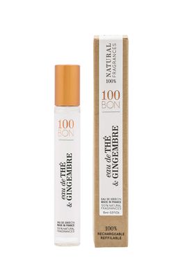 100BON Eau De The &amp; Gingembre - Tea &amp; Ginger Fragrance for Women &amp; Men - Energizing Organic Fragrance - Sweet, Citrus &amp; Spicy Notes Fragrance - 100% Natural Fragrance Spray, 0.5 Fl Oz