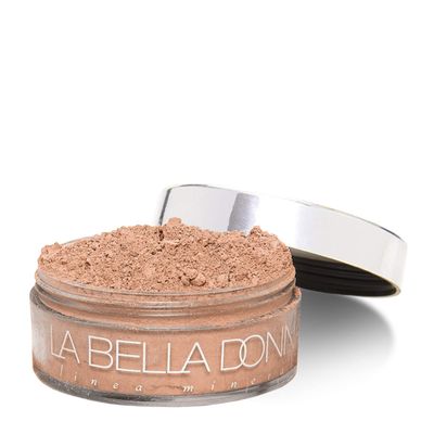 La Bella Donna Loose Mineral Foundation, Non-Chemical SPF50, Only 4 Ingredients, Reef-Safe, Non-Nano, Natural Mineral Makeup with Sun Protection | 10g | Caffe