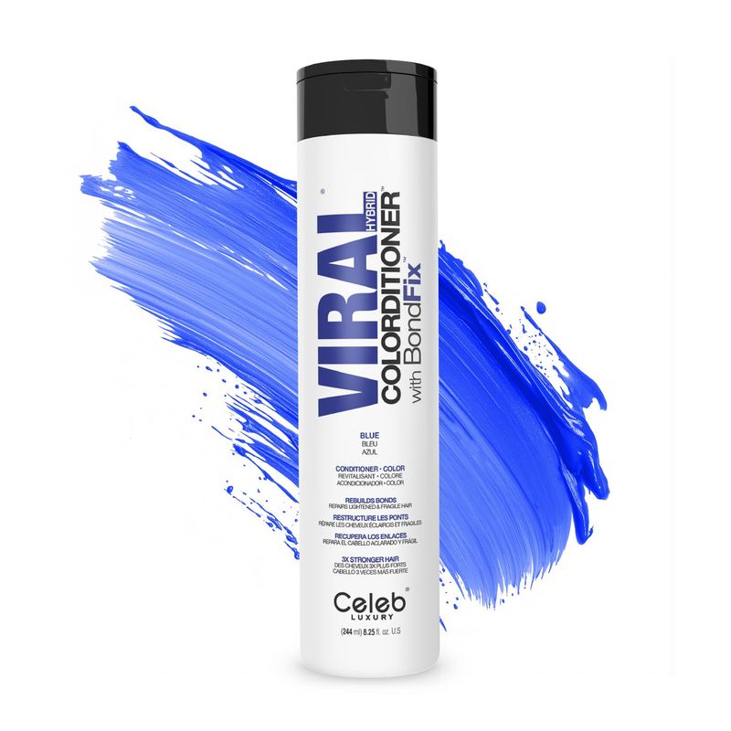 Celeb Luxury Intense Color Depositing Colorconditioner Conditioner + BondFix Bond Rebuilder, Vegan, Sustainably Sourced Plant-Based, Semi-Permanent, Viral and Gem Lites Colorconditioners