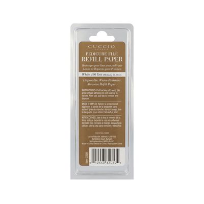 50 x Refill White 180 grit (for The Stainless Steel Pedi File)