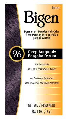 Bigen Permanent Powder Hair Color, Deep Burgundy 0.21 Ounce
